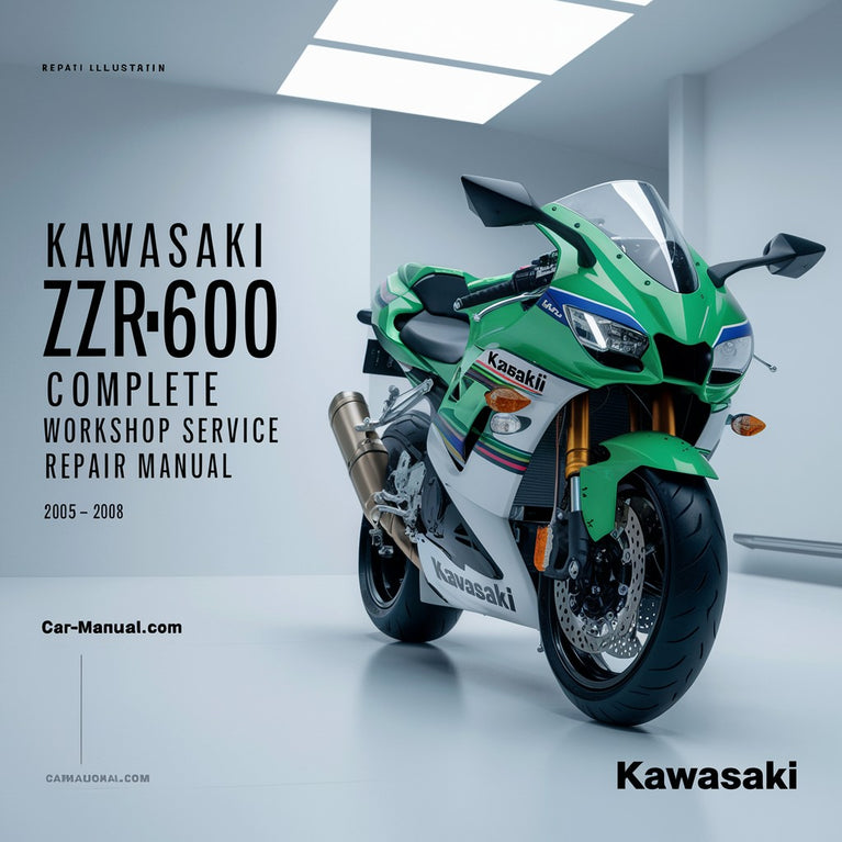 Kawasaki ZZR600 ZX6R Complete Workshop Service Repair Manual 2005 2006 2007 2008