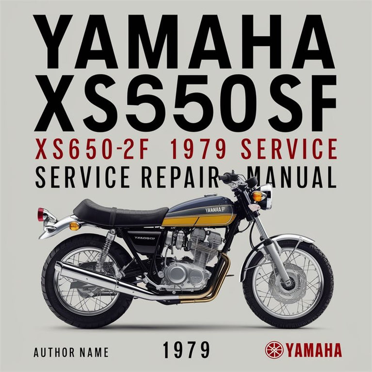1979 Yamaha XS Models XS650SF XS650-2F Service Repair Workshop Manual PDF