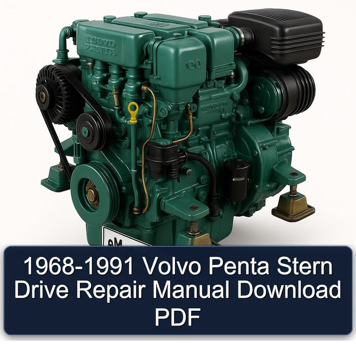1968-1991 Volvo Penta Stern Drive Service Repair Workshop Manual PDF