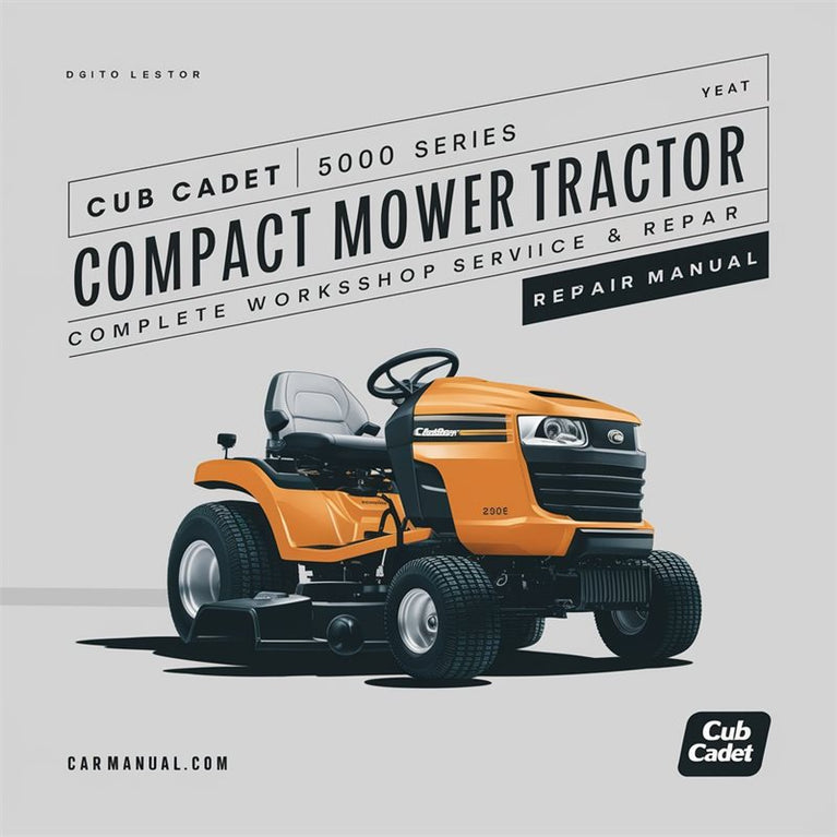Cub Cadet 5000 Series Compact Mower Tractor Service Repair Workshop Manual PDF