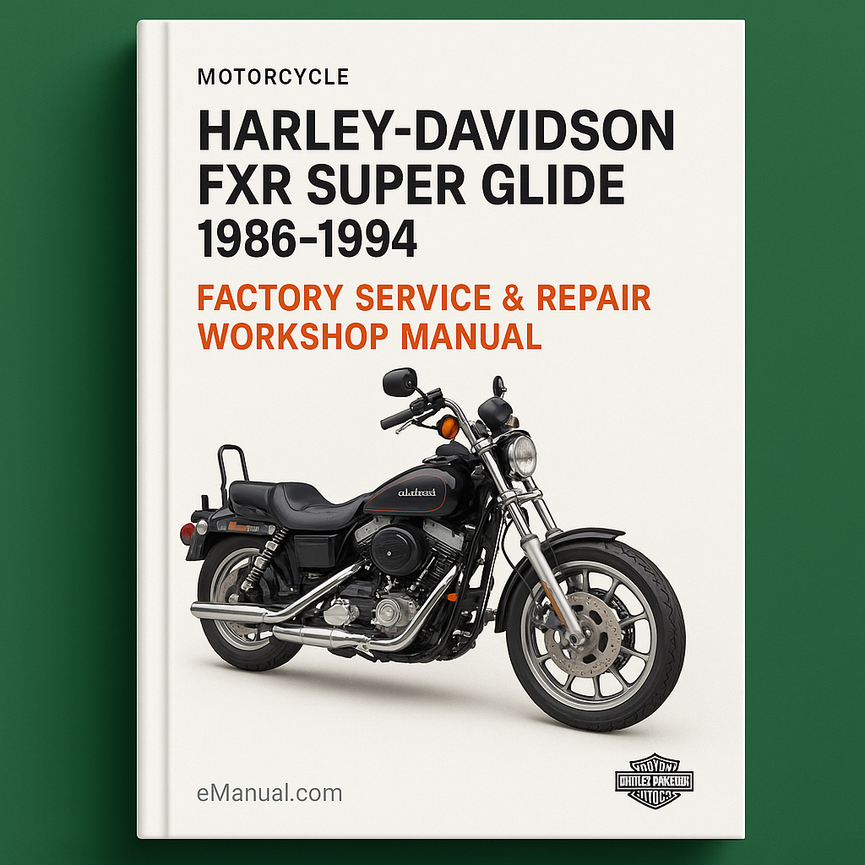 Manual de taller y reparación de fábrica de la motocicleta Harley Davidson FXR Super Glide 1986-1994