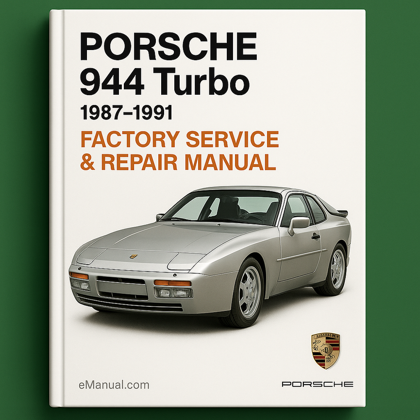 Manual de reparación y servicio de fábrica del Porsche 944 Turbo 1987-1991