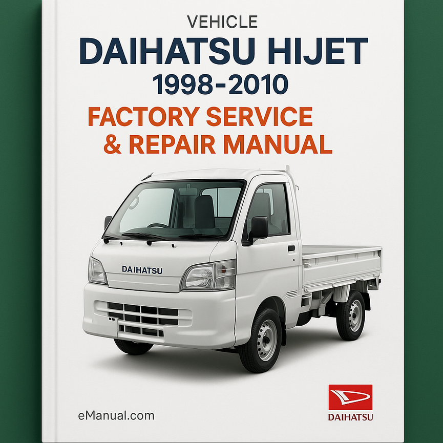 Daihatsu Hijet 1998-2010 Factory Service Repair Manual