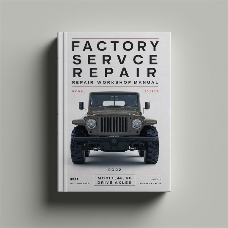 Dana Spicer Model 30 44 60 Drive Axles Service Repair Workshop Manual PDF