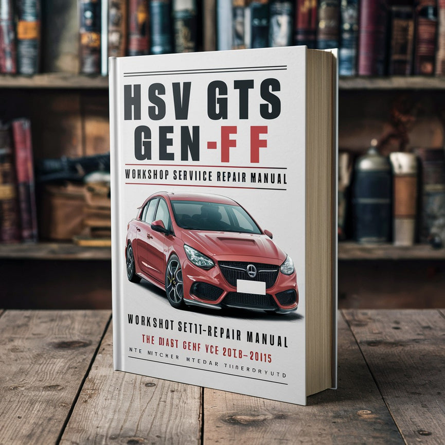 Manual de reparación y servicio del taller HSV GTS GEN-F 2013-2015