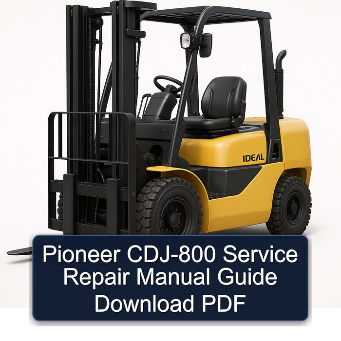 Pioneer CDJ-800 Service Repair Workshop Manual PDF