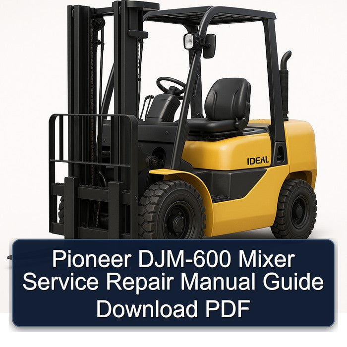 Pioneer DJM-600 Mixer Service Repair Workshop Manual PDF