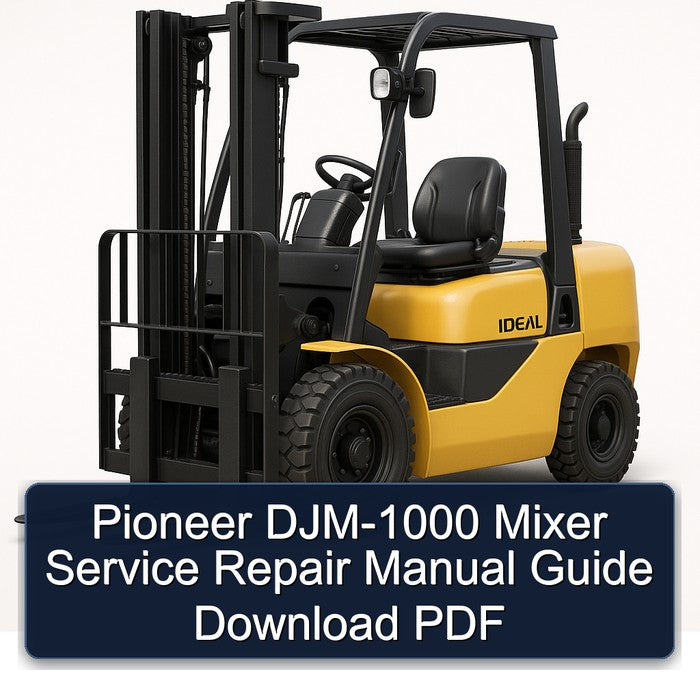 Pioneer DJM-1000 Mixer Service Repair Workshop Manual PDF