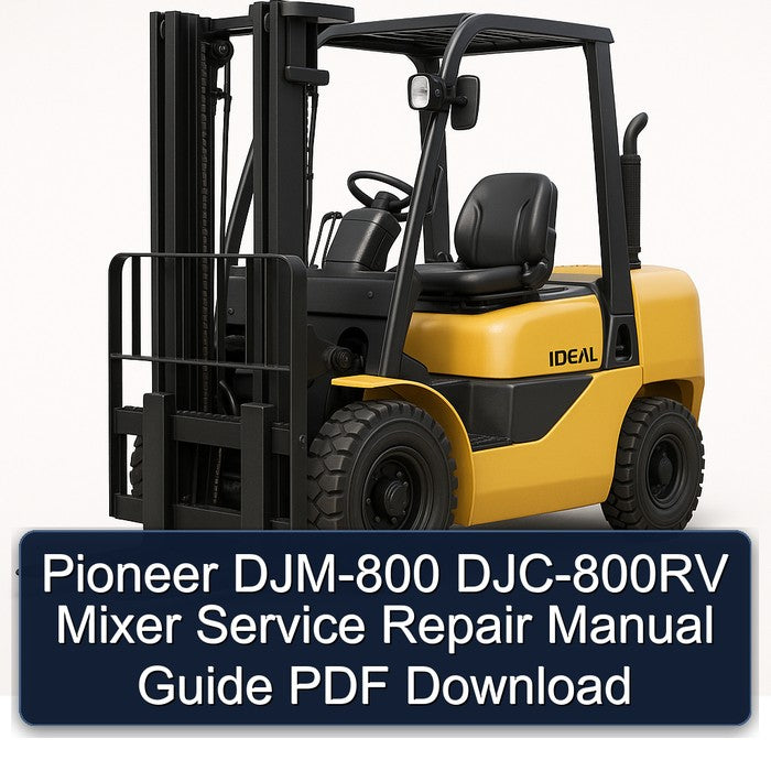 Pioneer DJM-800 DJC-800RV Mixer Service Repair Workshop Manual PDF
