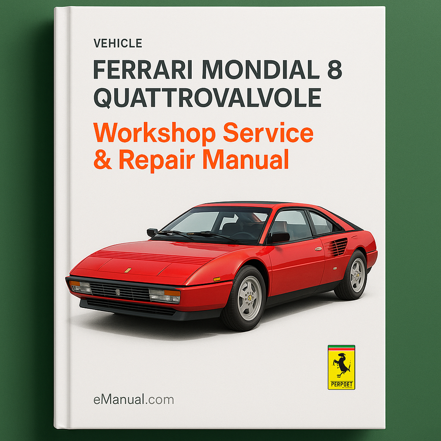 FERRARI MONDIAL 8 QUATTRO VALVOLE Manual de Reparación Servicio Taller