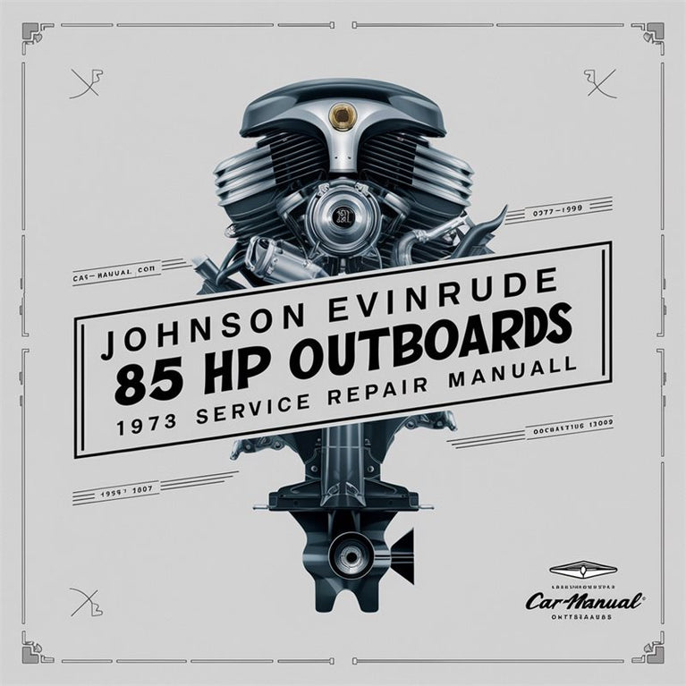 1973-1989 Johnson Evinrude 85 HP Outboards Service Repair Workshop Manual PDF
