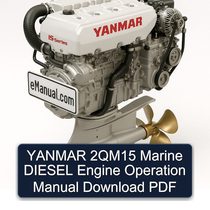 Yanmar 2qm15 Marine Diesel Engine Operation Service Repair Workshop Manual PDF