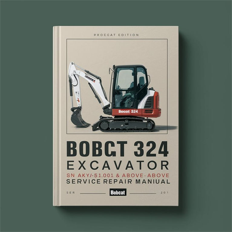 Bobcat 324 Excavator SN AKY511001 Above Service Repair Workshop Manual PDF