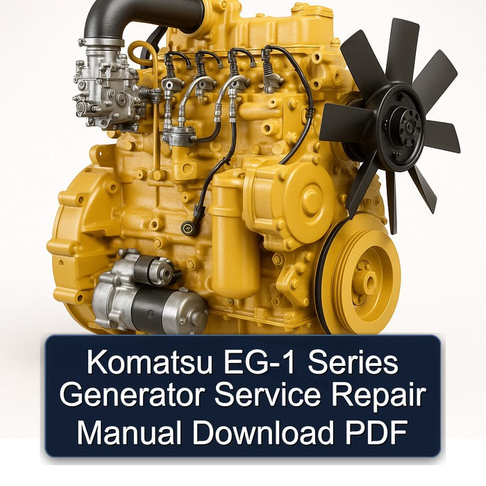 Komatsu Series Manuals EG-1 Generator Service Repair Workshop Manual PDF
