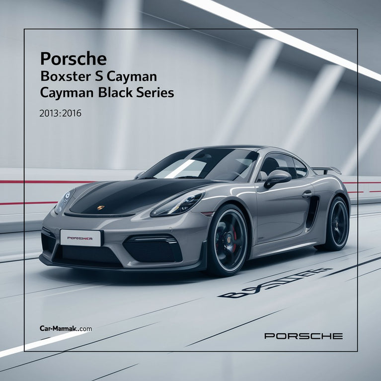 Manual de taller y servicio de Porsche Boxster Boxster S Cayman Cayman S Cayman GT4 Boxster y Cayman Black Series 2013-2016