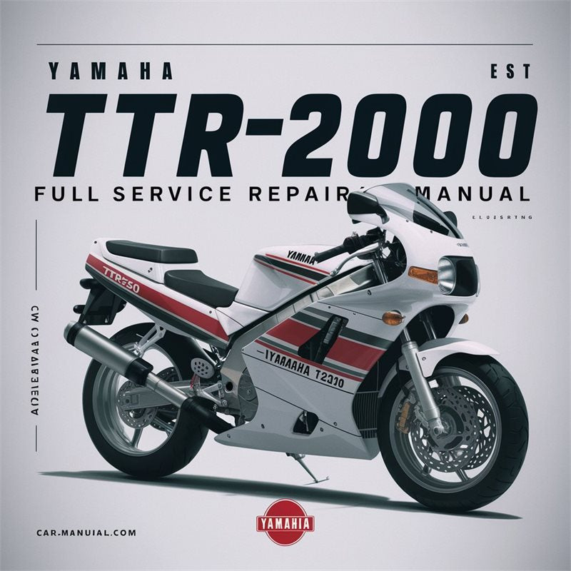 2000 Yamaha TTR Models TTR250 Service Repair Workshop Manual PDF