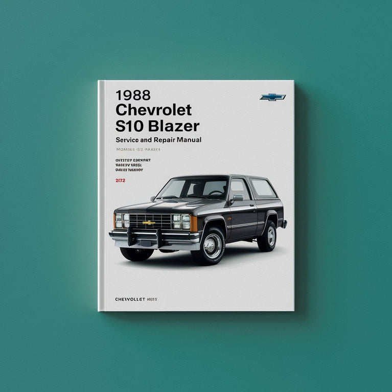 Manual de servicio y reparación del Chevrolet S10 Blazer 1988