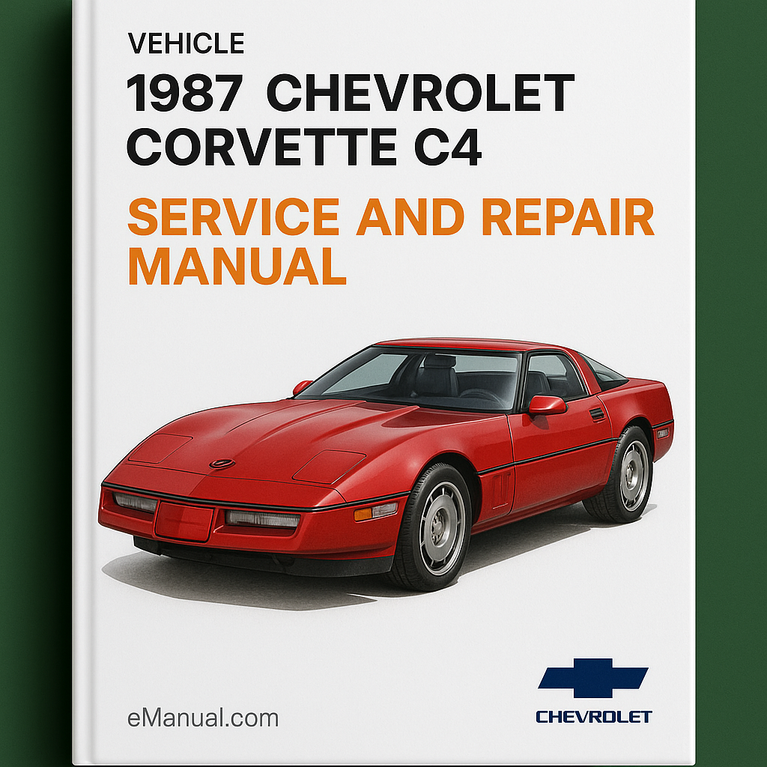 1987 Chevrolet Corvette C4 Wartungs- und Reparaturhandbuch