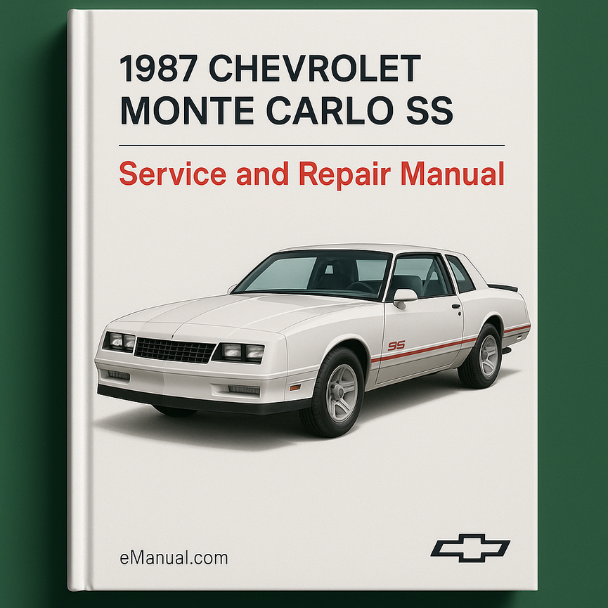 1987 Chevrolet Monte Carlo SS Wartungs- und Reparaturhandbuch