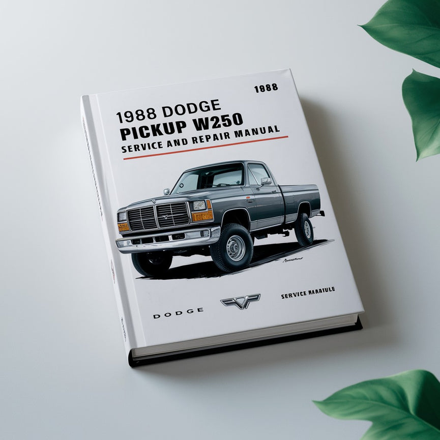 1988 Dodge Pickup W250 Wartungs- und Reparaturhandbuch