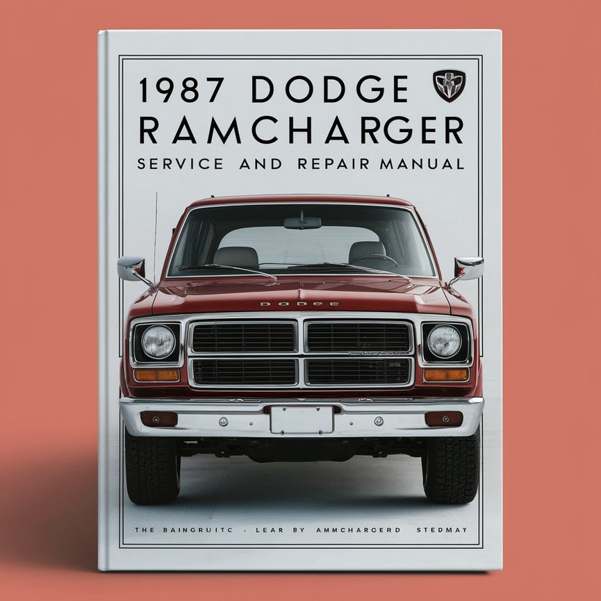 Manual de servicio y reparación del Dodge Ramcharger 1987