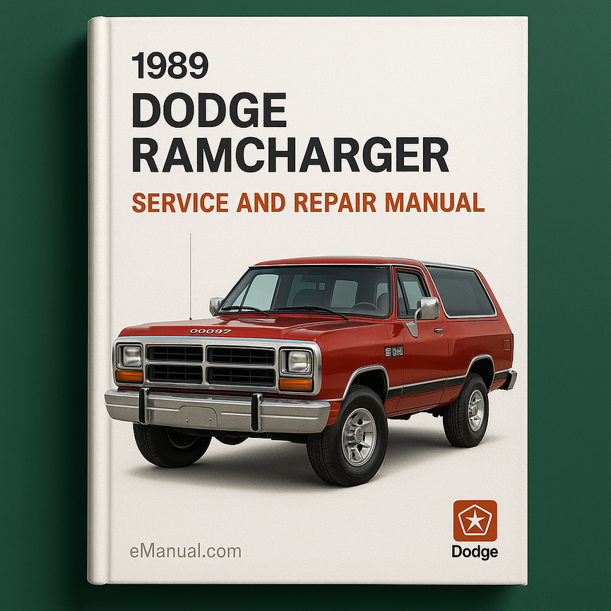1989 Dodge Ramcharger Service and Repair Manual