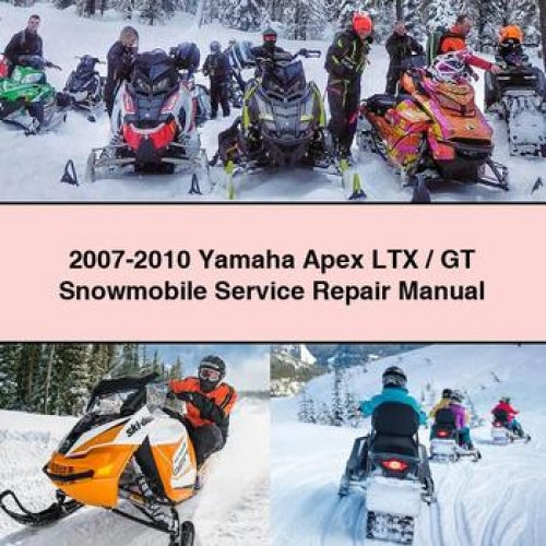 Manual de servicio y reparación de motos de nieve Yamaha Apex LTX/GT 2007-2010