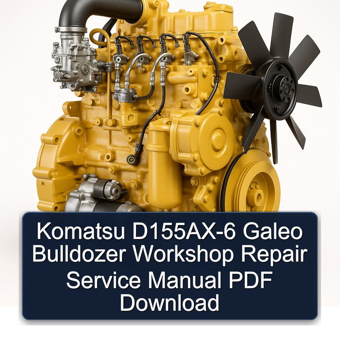 Komatsu D155AX-6 Galeo Bulldozer Service Repair Workshop Manual PDF