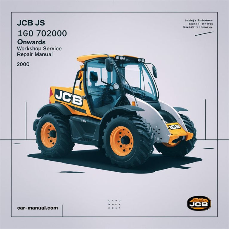 JCB JS 160 702000 Onwards Service Repair Workshop Manual PDF