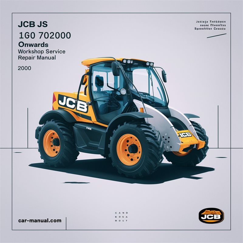 JCB JS 160 702000 Onwards Service Repair Workshop Manual PDF