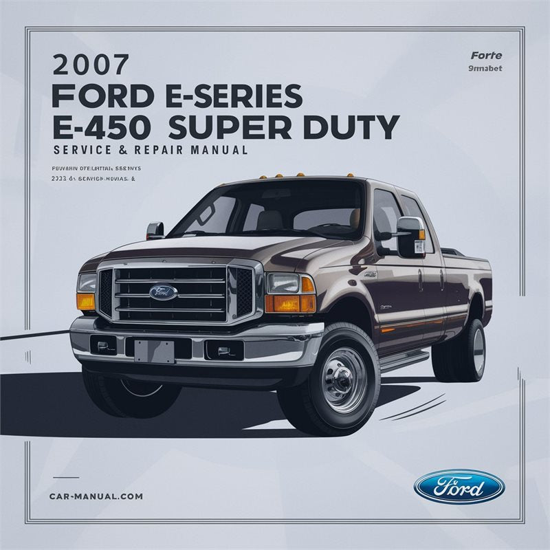2007 Ford 120 E-series E450 Super Duty Service Repair Workshop Manual PDF