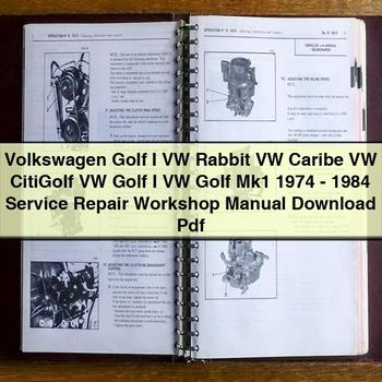 Volkswagen Golf I VW Rabbit VW Caribe VW CitiGolf VW Golf I VW Golf Mk1 1974-1984 Service Repair Workshop Manual Pdf