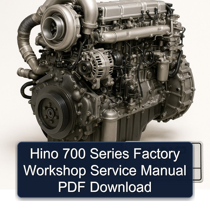 Hino E13C 700 Series Service Repair Workshop Manual PDF