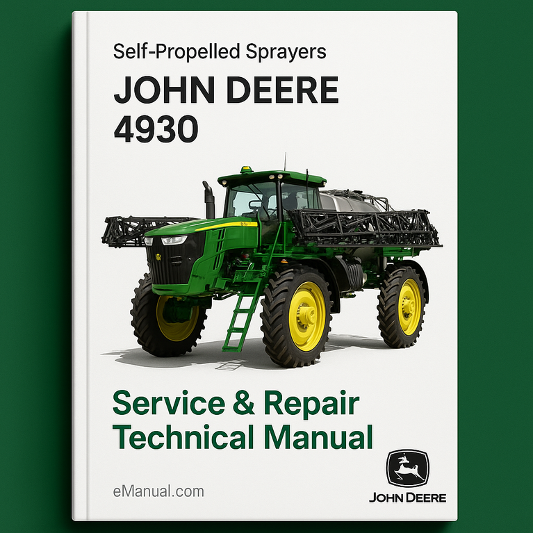 John Deere 4930 Self-Propelled Sprayers Service Repair Technical Manual (TM1386)