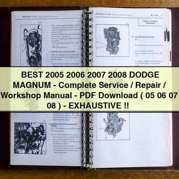 Mejor manual completo de servicio, reparación y taller de DODGE MAGNUM 2005 2006 2007 2008 (05 06 07 08) EXHAUSTIVO