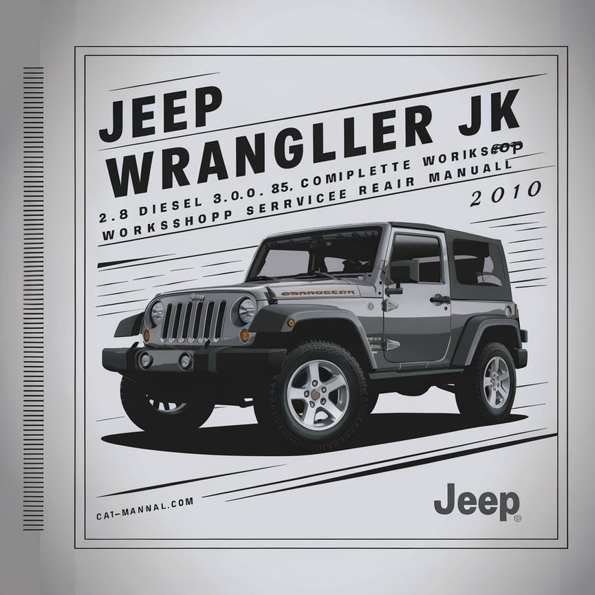 Manual de reparación y servicio de taller completo Jeep Wrangler JK 2.8 Diesel 3.0L 3.6L 2010