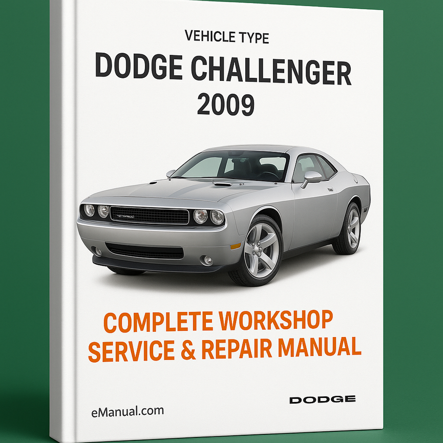 Manual completo de servicio y reparación del taller Dodge Challenger 2009