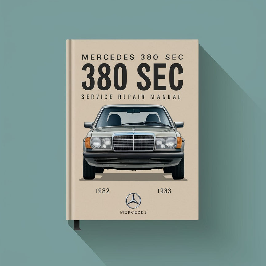 Manual de servicio y reparación del Mercedes 380 Sec 1982 1983