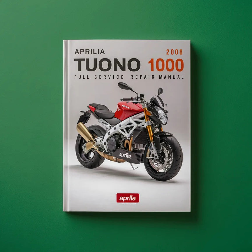 Aprilia Tuono 1000 2008 Manual de reparación de servicio completo