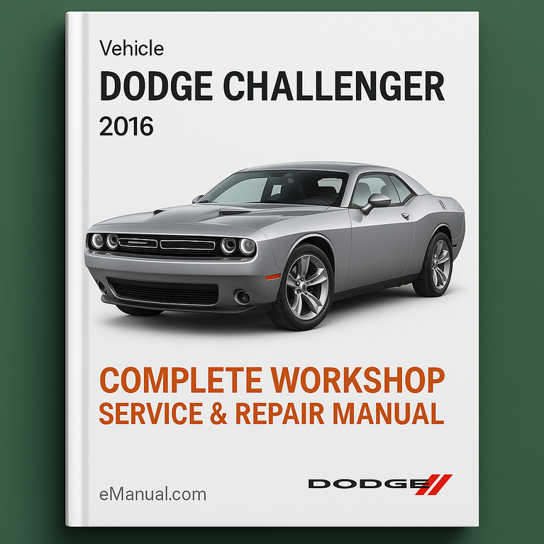 Manual completo de servicio y reparación del taller Dodge Challenger 2016