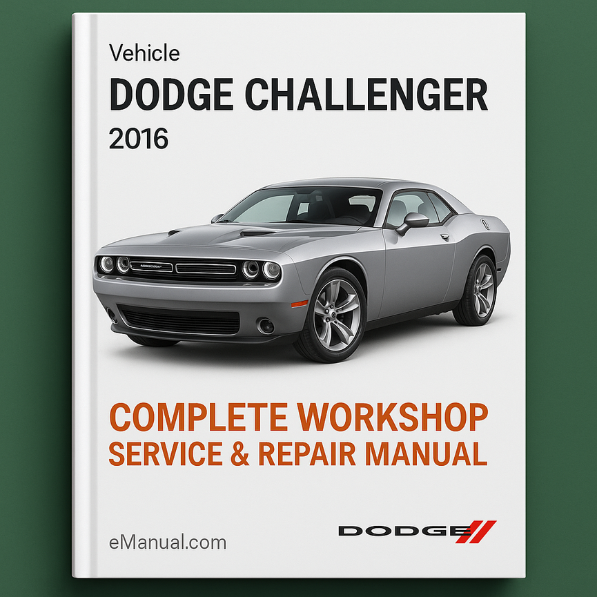Manual completo de servicio y reparación del taller Dodge Challenger 2016