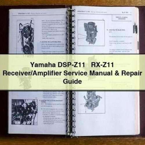 Yamaha DSP-Z11 + RX-Z11 Receiver/Amplifier Service Repair Manual/Guide