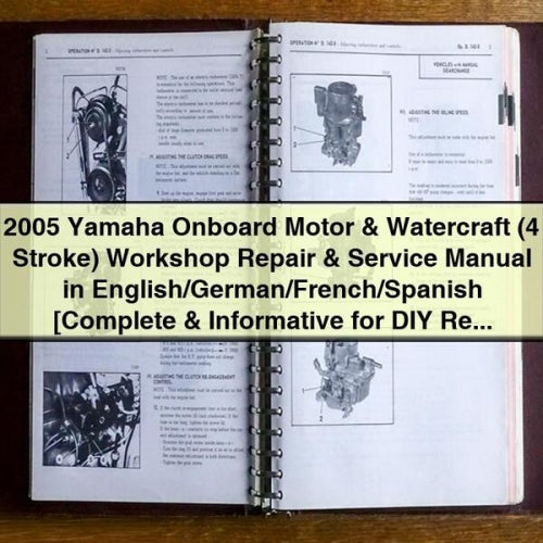 2005 Yamaha 4-stroke Outboard Motor Watercraft Service Repair Workshop Manual PDF