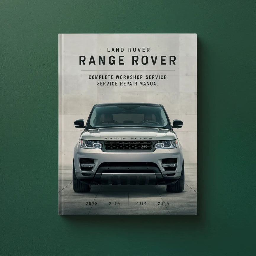 Manual de servicio y reparación del taller completo Land Rover Range Rover Sport 2012 2013 2014 2015