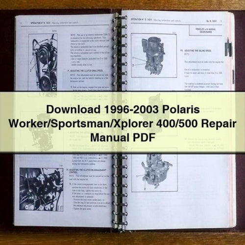 Download 1996-2003 Polaris Worker Sportsman Xplorer 400 500 Repair Manual PDF