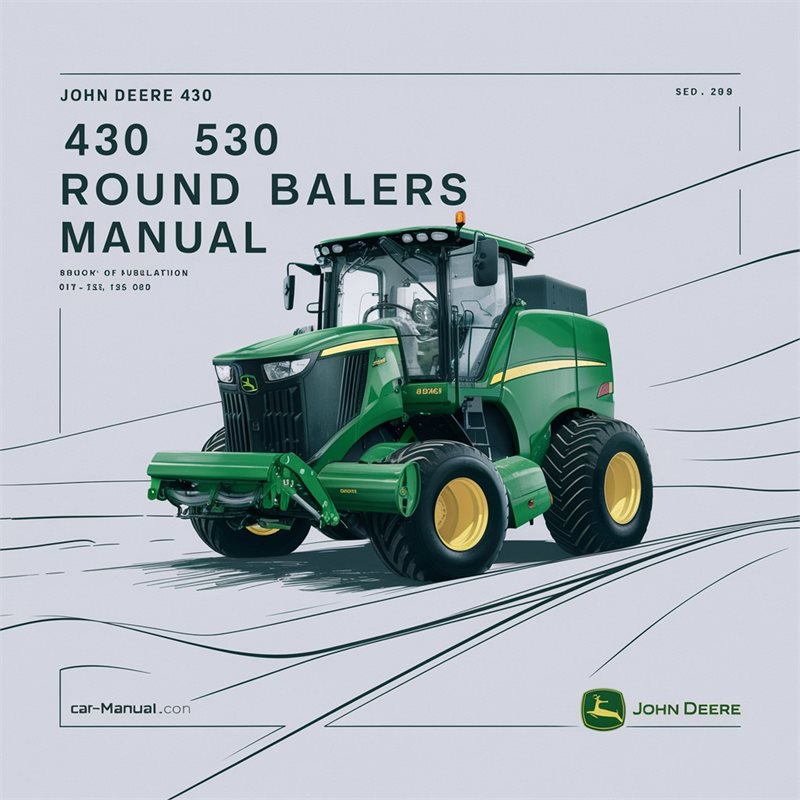 John Deere 430 530 Round Balers Service Repair Workshop Manual PDF