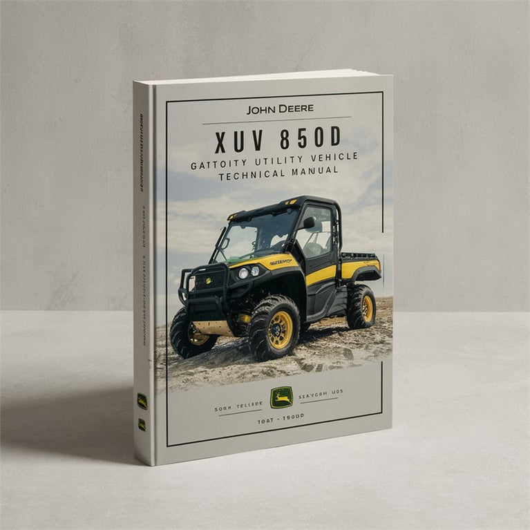 John Deere XUV 850D Gator Utility Vehicle Technical Manual PDF