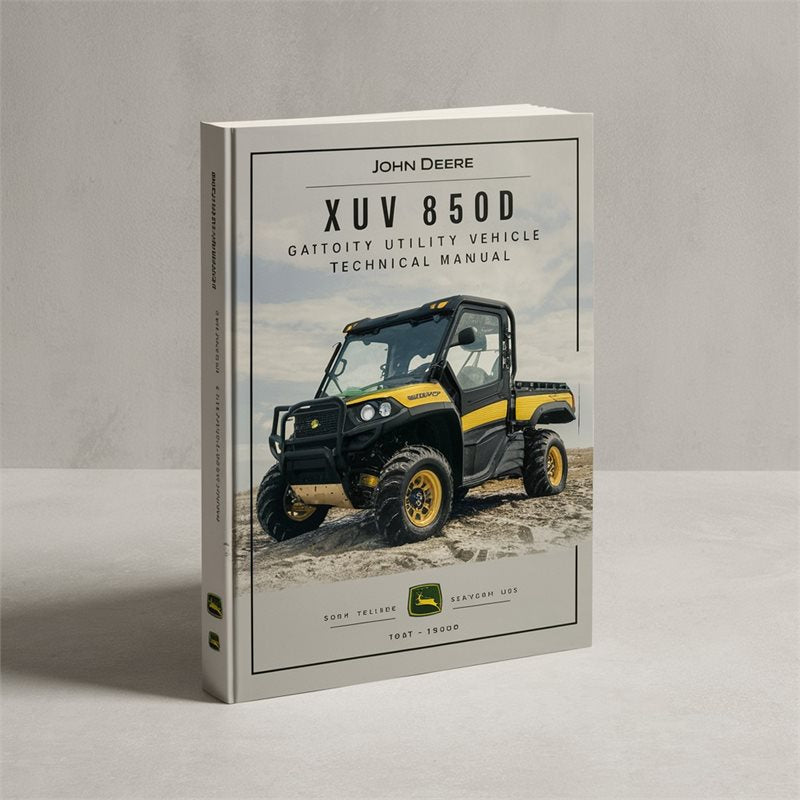 John Deere XUV 850D Gator Utility Vehicle Technical Manual PDF