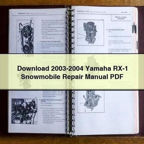 2003-2004 Yamaha RX-1 Snowmobile Repair Manual