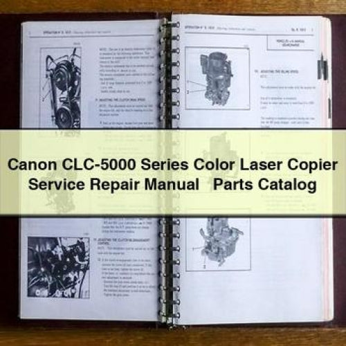 Canon CLC-5000 Series Color Laser Copier Parts Catalog PDF